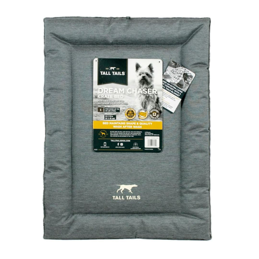 Tall Tails Dog Crate Mat Bed Gray Large