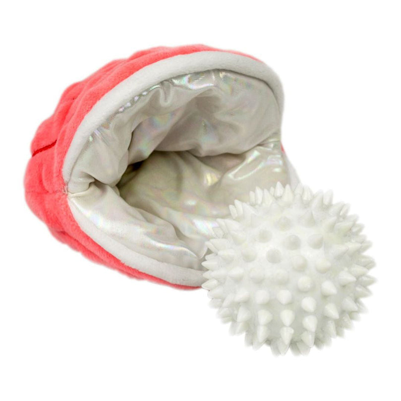 Tall Tails Dog Oyster With Pearl 2 In 1 Toy 5 Inches for your Pet Dog with Pet Store X.