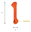 Tall Tails Dog Goat Bone Orange 9 Inch