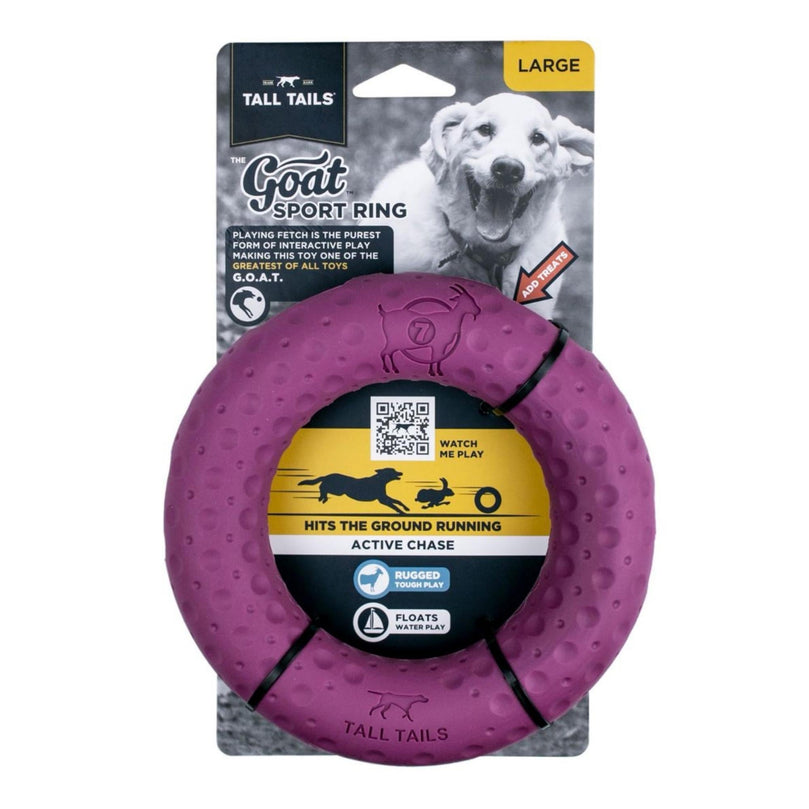 Tall Tails Dog Goat Ring Purple 7 Inch for your Pet Dog with Pet Store X.