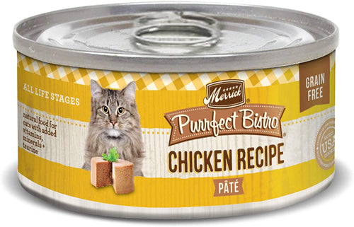 Merrick Cat Purrfect Bistro Chicken Pate 3oz (Case of 24) for your Pet Cat with Pet Store X!