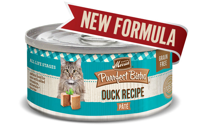 Merrick Cat Purrfect Bistro Bistro Duck Pate 55oz (Case of 24) for your Pet Cat with Pet Store X!