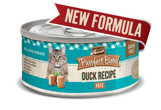 Merrick Cat Purrfect Bistro Bistro Duck Pate 55oz (Case of 24) for your Pet Cat with Pet Store X!