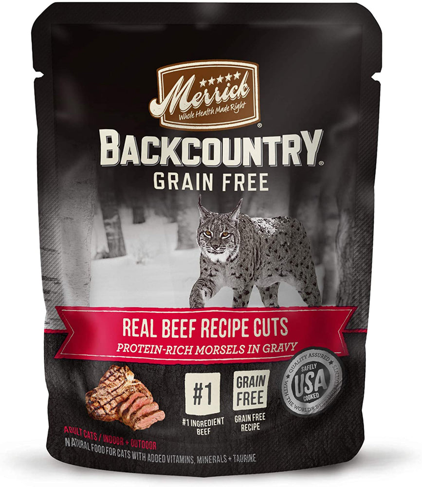 Merrick Cat Backcountry Real Beef 3oz (Case of 24) for your Pet Cat with Pet Store X!