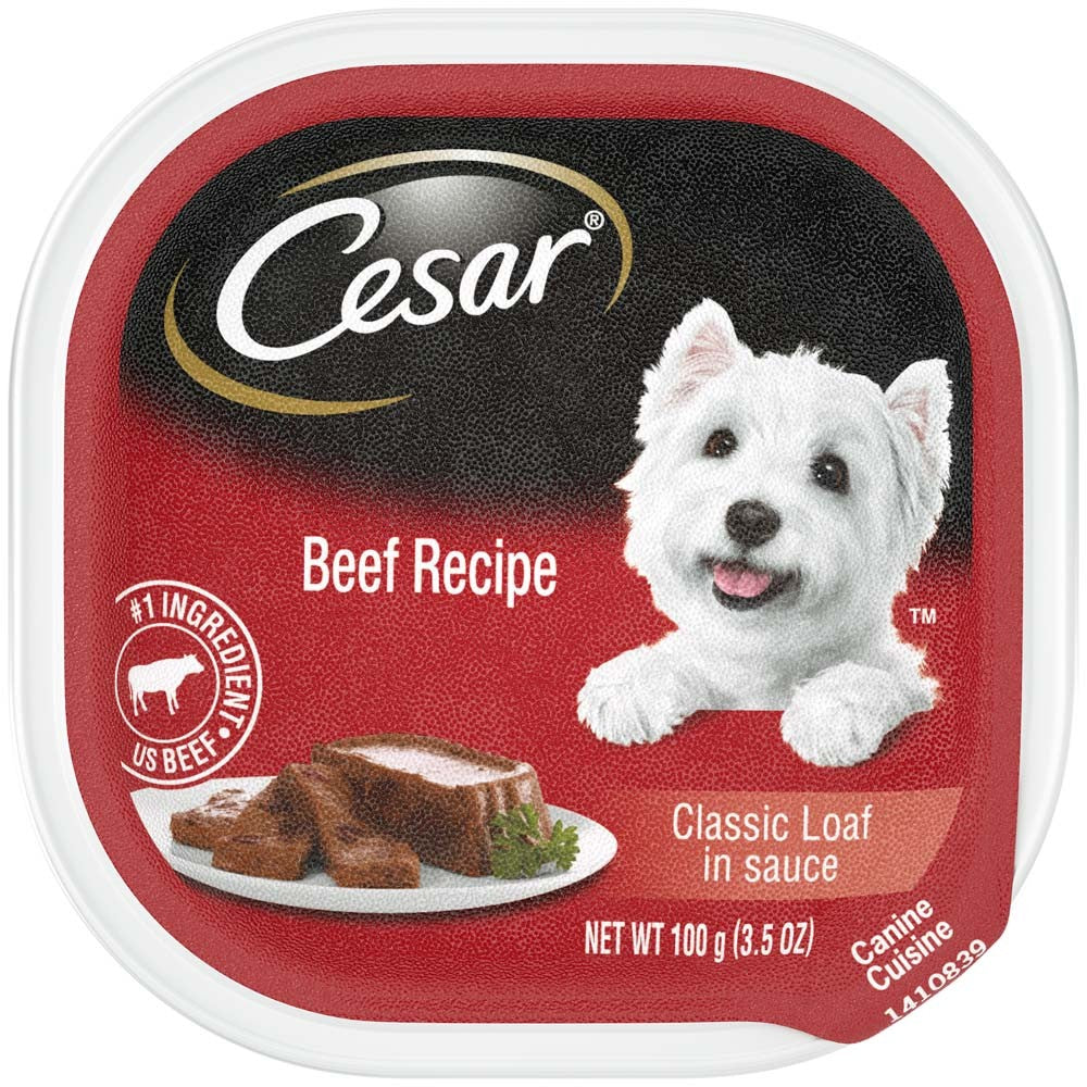 Cesar Classic Loaf in Sauce Adult Wet Dog Food Beef 35oz (Case of 24) for your Pet Dog with Pet Store X!