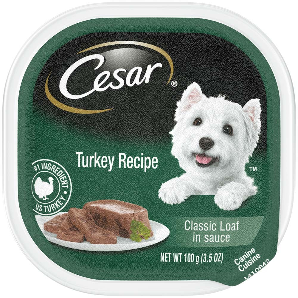 Cesar Classic Loaf in Sauce Adult Wet Dog Food Turkey 35oz (Case of 24) for your Pet Dog with Pet Store X!