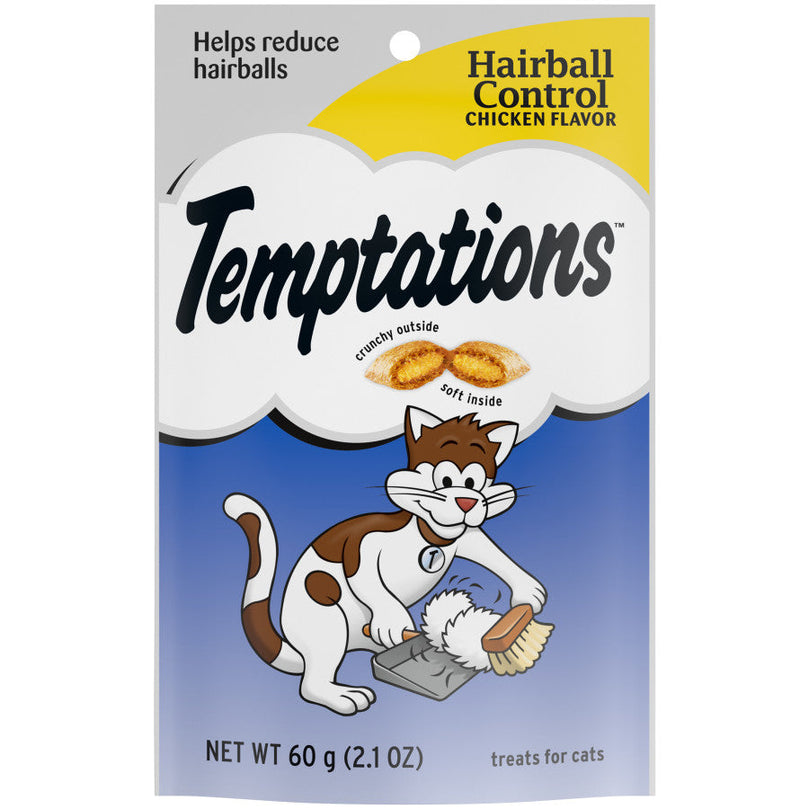 Temptations Hairball Control Crunchy & Soft Adult Cat Treats Chicken 1ea/21oz for your Pet Cat with Pet Store X!