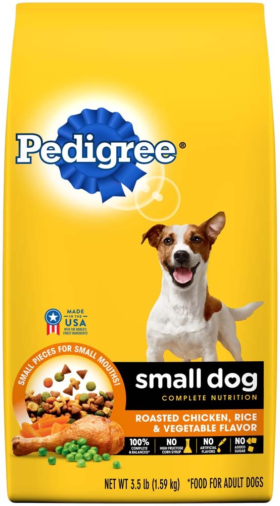 Pedigree Complete Nutrition Small Breed Adult Dry Dog Food Roasted Chicken, Rice & Vegetable 1ea/3.5 lb