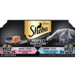 Sheba Perfect Portions Pate Wet Cat Food Variety Pack (Delicate Salmon, Tender Whitefish & Tuna) 2ea/2.6 oz, 12 pk