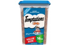 Temptations Classics Crunchy & Soft Adult Cat Treats Savory Salmon 1ea/16 oz for your Pet Cat with Pet Store X!