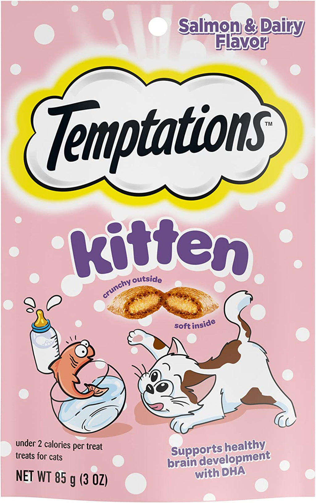 Temptations Kitten Cat Treat Salmon & Dairy 1ea/3oz for your Pet Cat with Pet Store X!