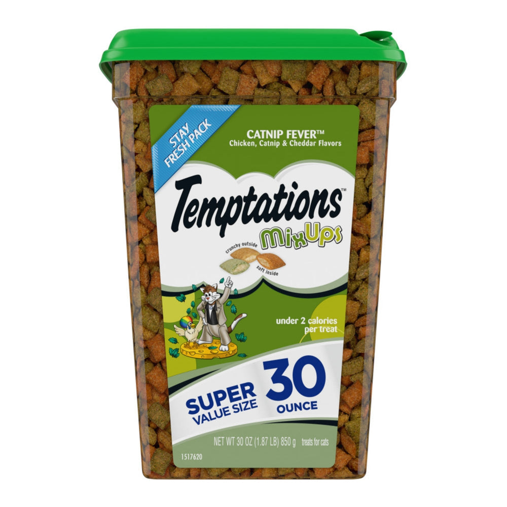 Temptations MixUps Crunchy & Soft Adult Cat Treats Catnip Fever 1ea/30oz.