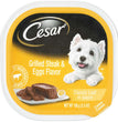 Cesar Sunrise Classic Loaf in Sauce Adult Wet Dog Food Grilled Steak & Eggs 35oz (Case of 24) for your Pet Dog with Pet Store X!