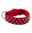 Omni Pet Bravo Nylon Spiked Dog Collar Red 21in.