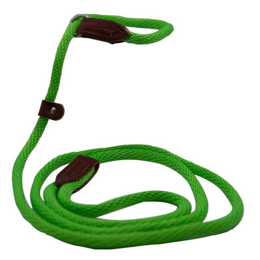 Omni Pet British Slip Loop Rope Leads For Dogs Lime Green 6ft.