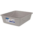 Petmate Basic Cat Litter Pan Mouse Gray, Large