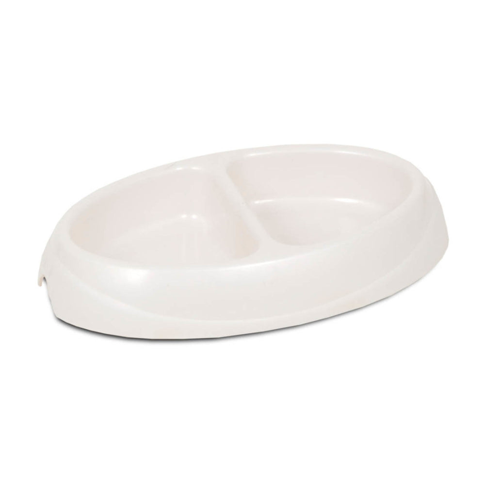 Petmate Ultra Lightweight Double Diner Cat Bowl Assorted 1ea/SM