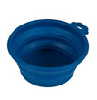 Petmate Silicone Round Travel Pet Bowl Navy Blue 1ea/MD