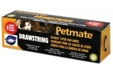 Petmate Hi-Back Drawstring Litter Pan Liners Clear 1ea/8 ct, Jumbo