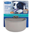 Petmate No Spill Kennel Cup Grey 1ea/LG