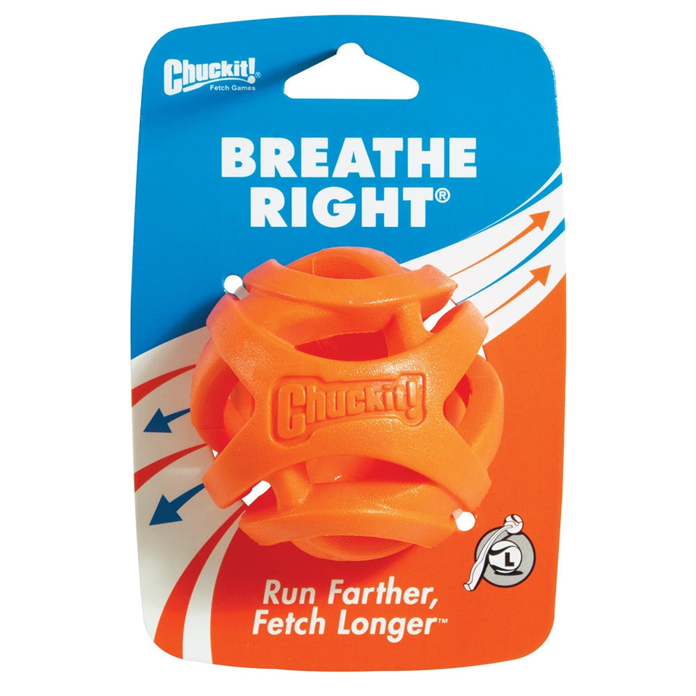 Chuckit! Breathe Right Dog Toy Fetch Ball Orange 1ea/LG for your Pet Dog with Pet Store X.