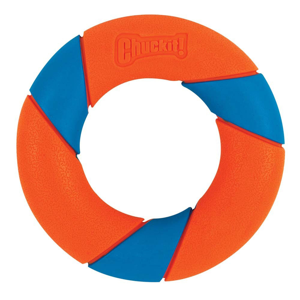 Chuckit! Ultra Ring Dog Toy Blue, Orange 1ea/One Size for your Pet Dog with Pet Store X.