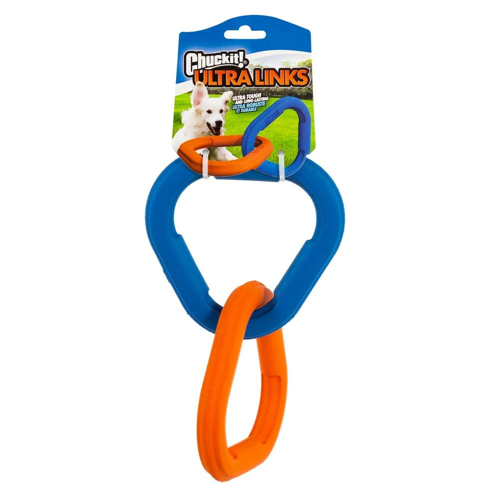 Chuckit! Ultra Links Dog Toy Blue, Orange 1ea/9 in, One Size for your Pet Dog with Pet Store X.