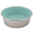 Petmate Painted Stainless Steel Bowl Eggshell Blue 1ea/8 Cup