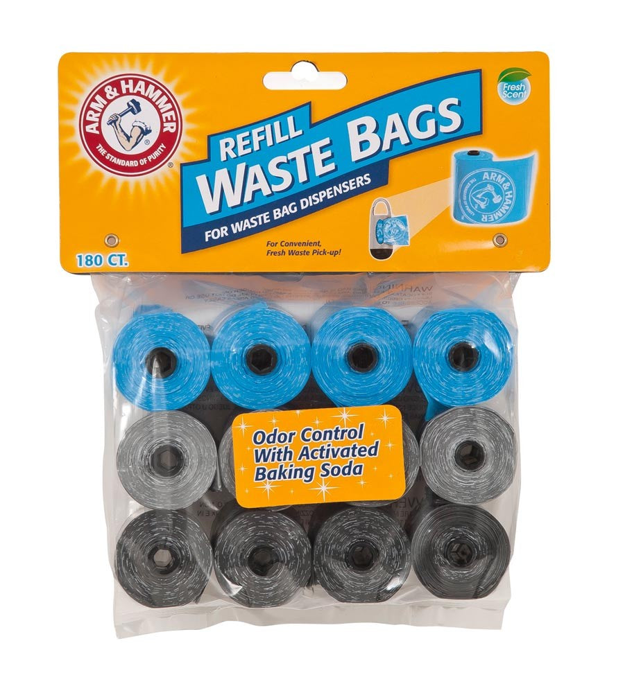 Arm & Hammer Disposable Waste Bags Refills Assorted 1ea/180 ct for your Pet Dog with Pet Store X.