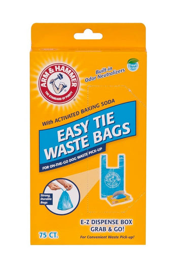 Arm & Hammer Easy-Tie Waste Bags Blue 1ea/75 ct for your Pet Dog with Pet Store X.