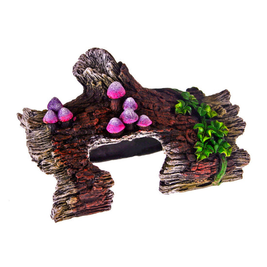 Blue Ribbon Pet Products Log Hideaway w/Vines Ornament 1ea/One Size for your Pet Fish with Pet Store X!