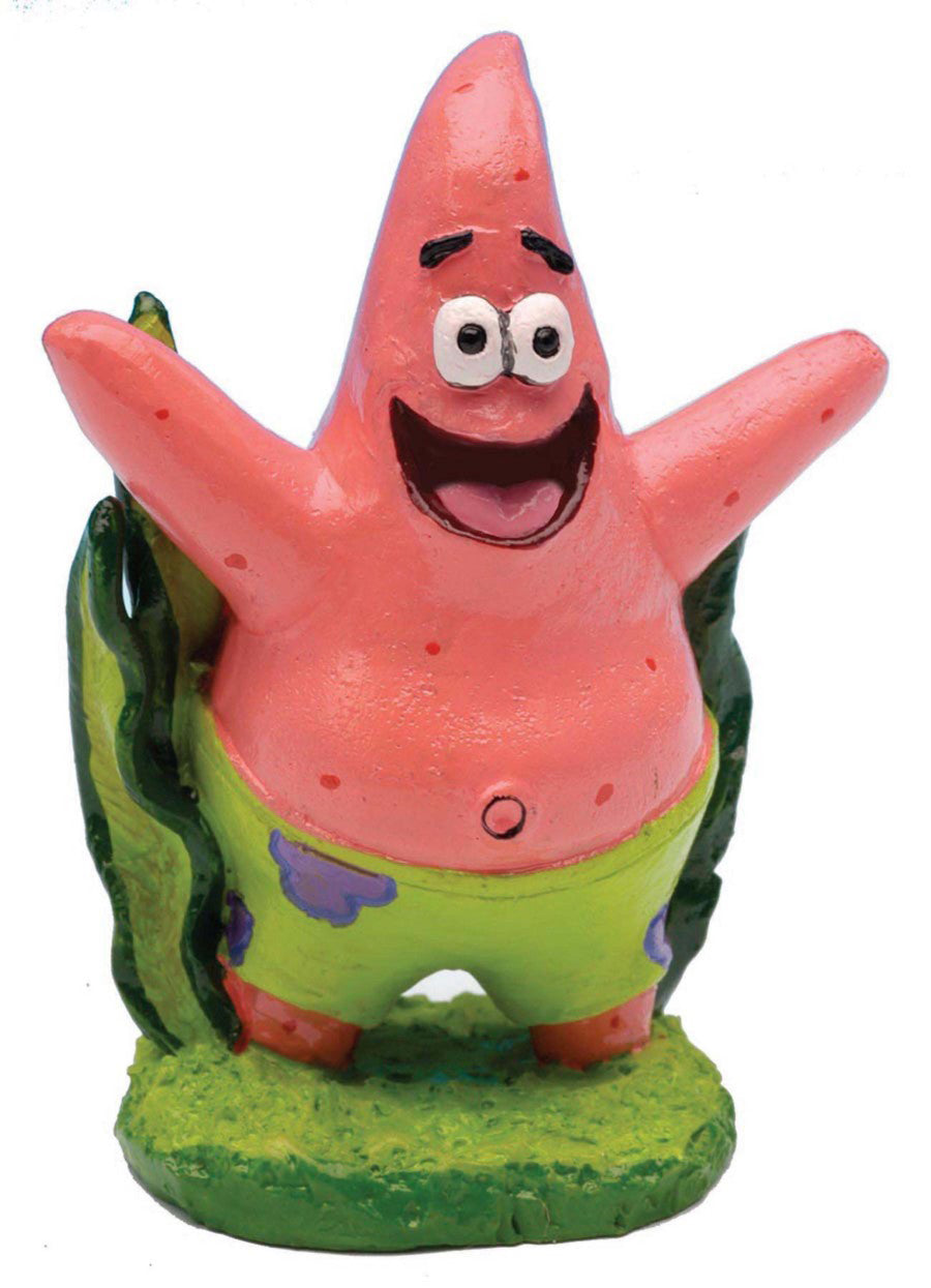 SpongeBob Patrick Aquarium Ornament Green, Pink 1ea/2 in, Mini