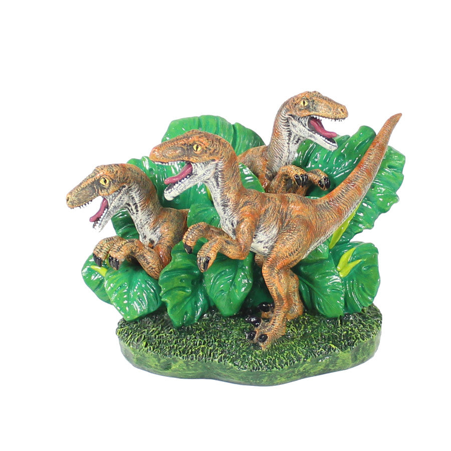 Penn-Plax Jurassic Park Aquarium Velociraptors Decor 1ea/Mini