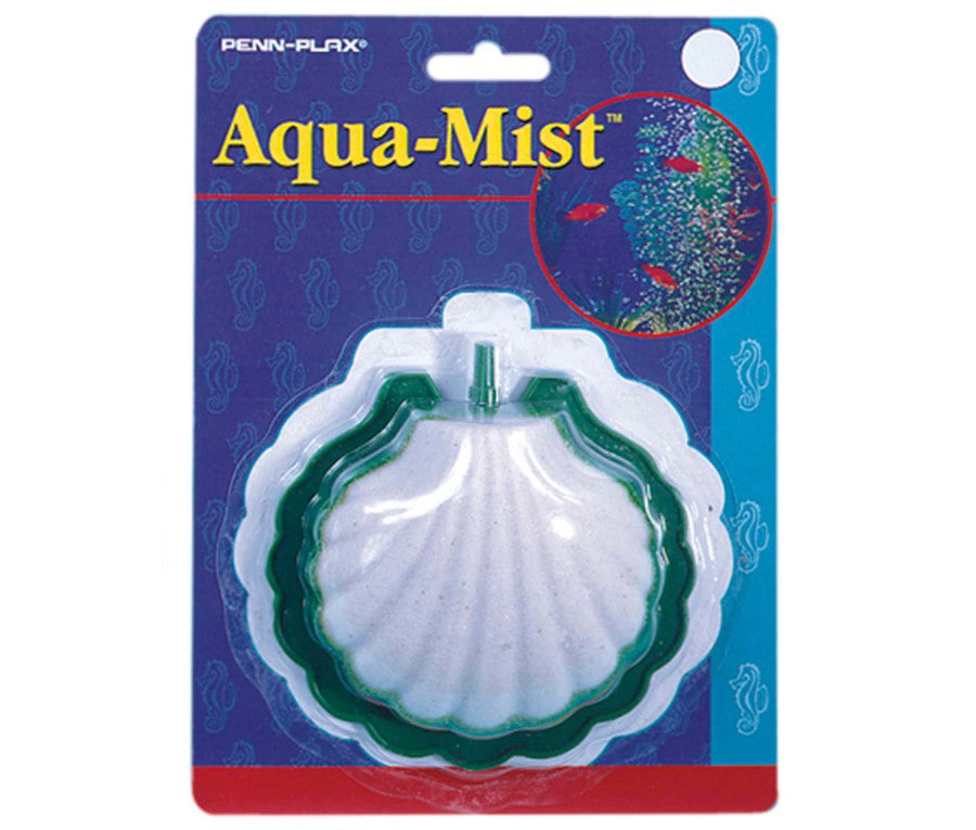 Penn-Plax Aqua-Mist Air Stone Shell White, Green 1ea