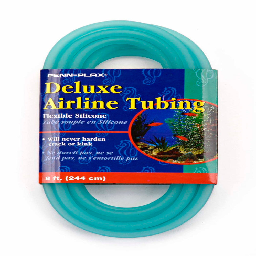 Penn-Plax Deluxe Silicone Airline Tubing Blue 1ea/3/16 In X 8 ft for your Pet Fish.