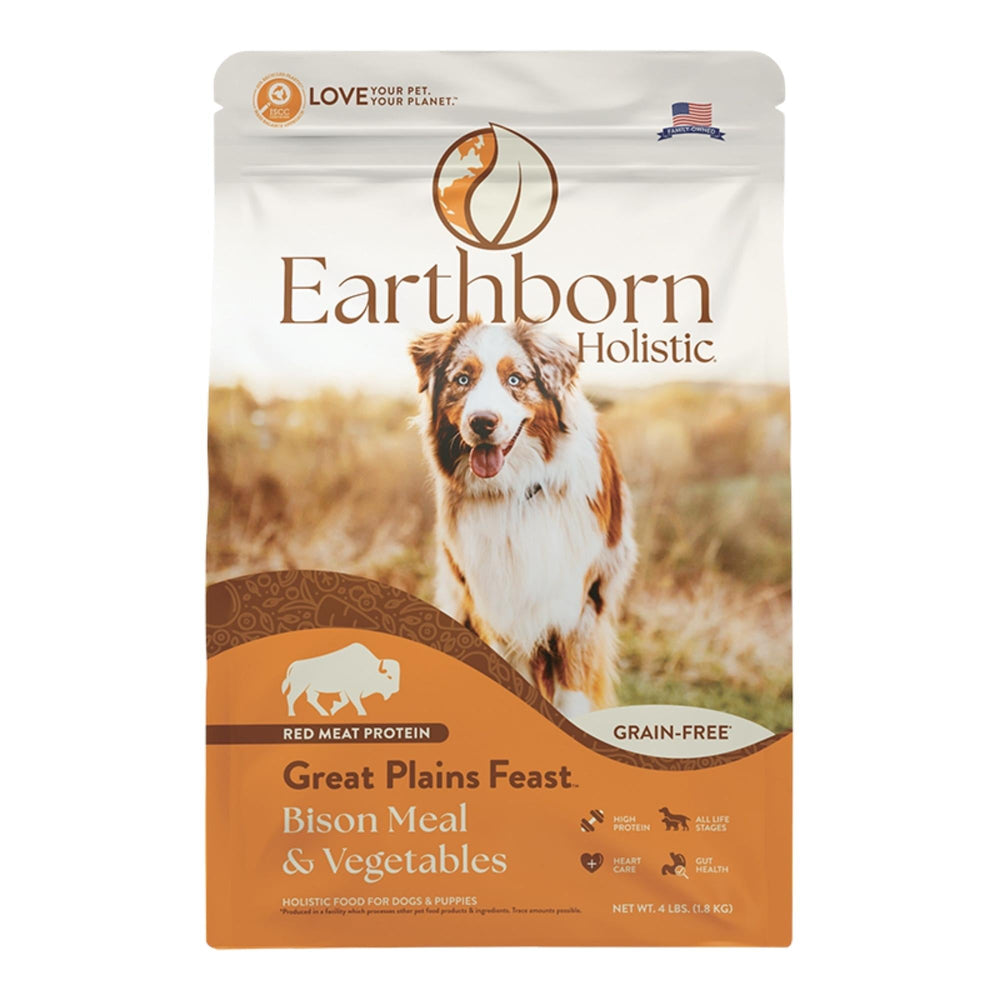 Earthborn Dog Grain Free Great Plains Feast 4Lb for your Pet Dog with Pet Store X!