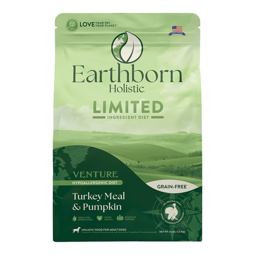 Earthborn Dog Venture Grain Free Turkey Butternut Squash 4Lb for your Pet Dog with Pet Store X!