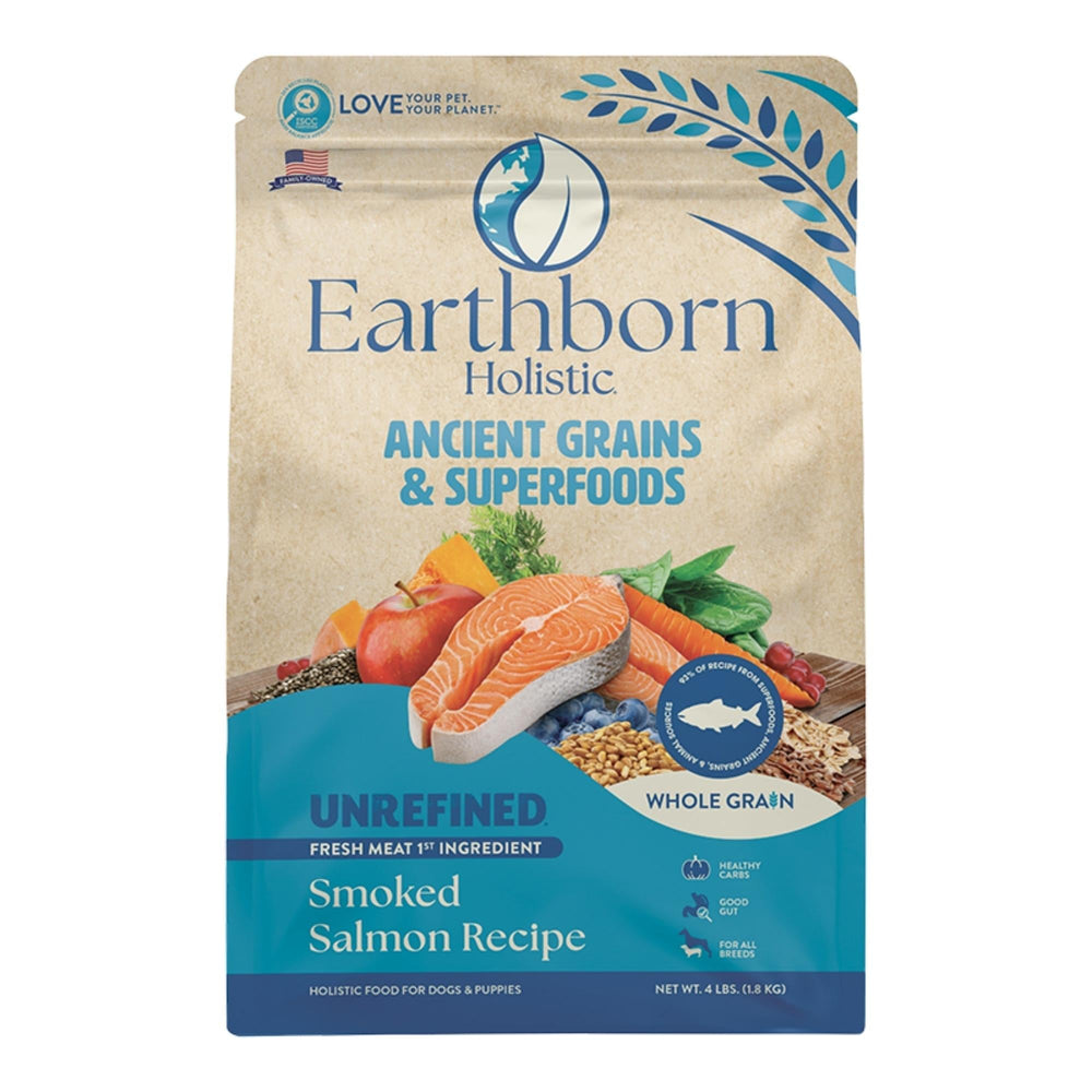 Earthborn Dog Unrefined Ancient Grains Salmon 4Lb for your Pet Dog with Pet Store X!