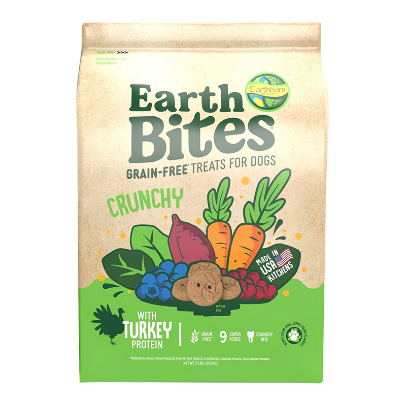 Earthborn Holistic EarthBites Crunchy Dog Treats Turkey & Pumpkin 1ea/2 lb for your Pet Dog with Pet Store X!