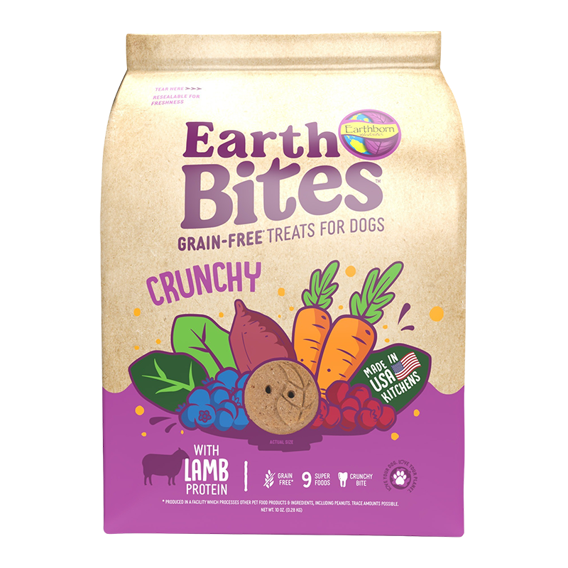 Earthborn Holistic EarthBites Crunchy Dog Treats Lamb & Pumpkin 1ea/10 oz