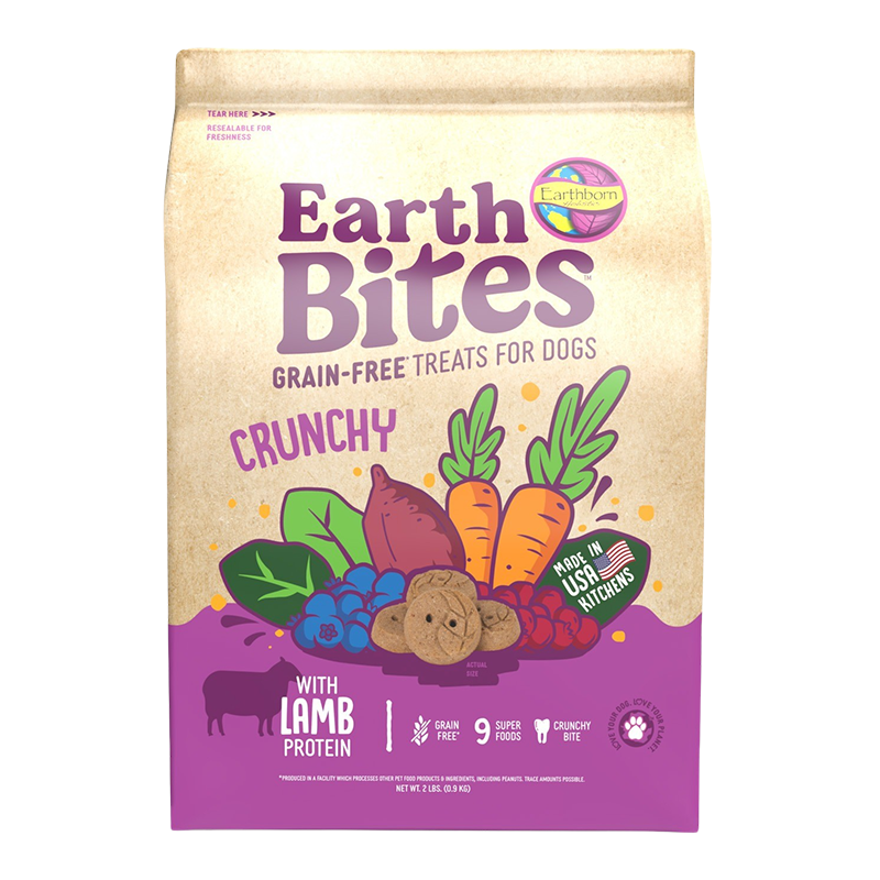 Earthborn Holistic EarthBites Crunchy Dog Treats Lamb & Pumpkin 1ea/2 lb for your Pet Dog with Pet Store X!