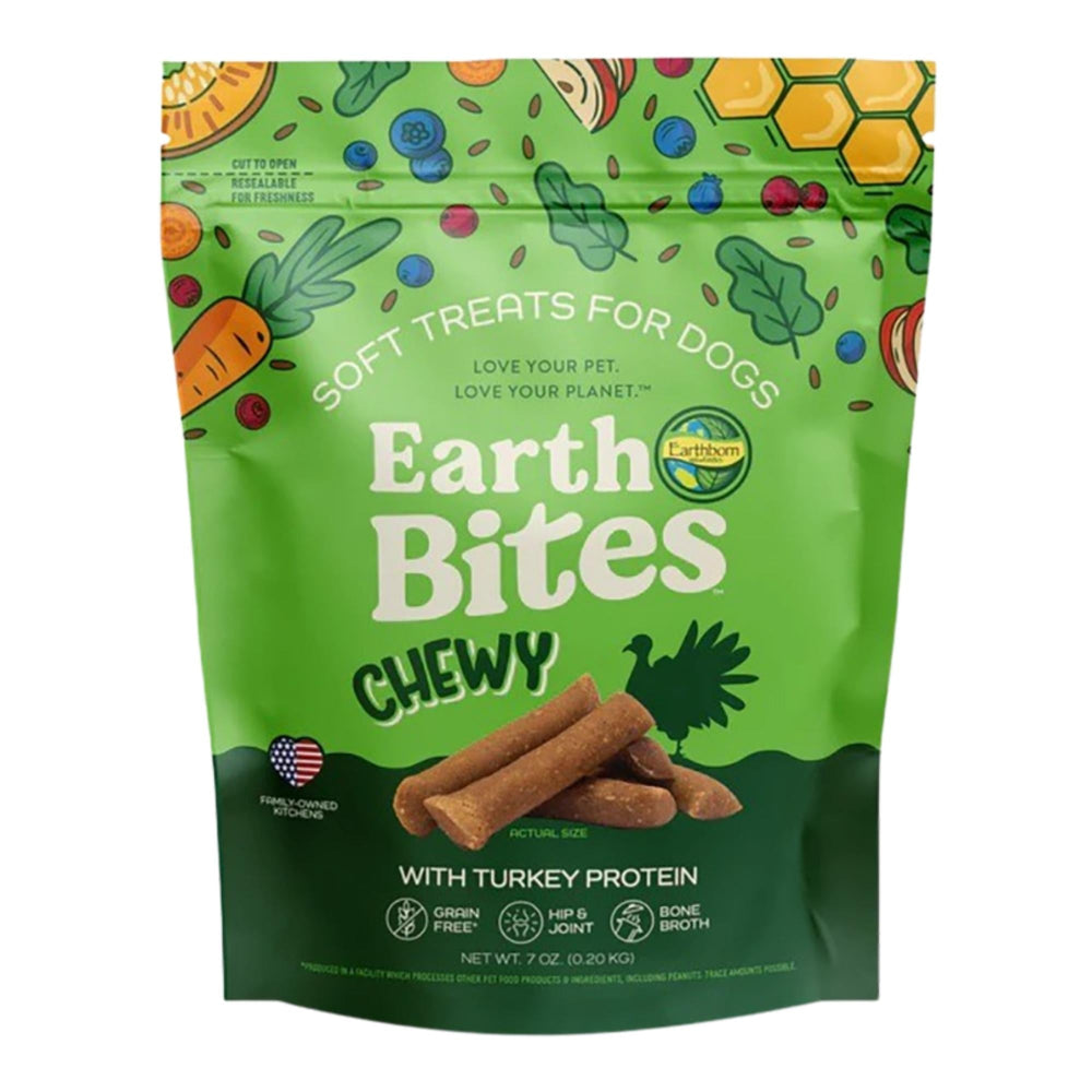 Earthborn Dog Grain Free Earthbites Chewy Turkey 7oz for your Pet Dog with Pet Store X!