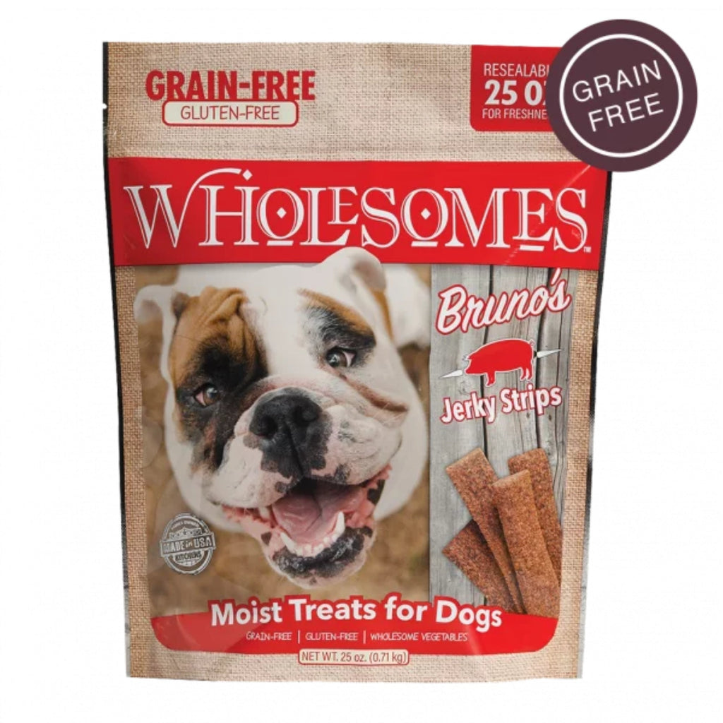 Wholesomes Grain Free Moist Treats For Dogs Pork 25oz.