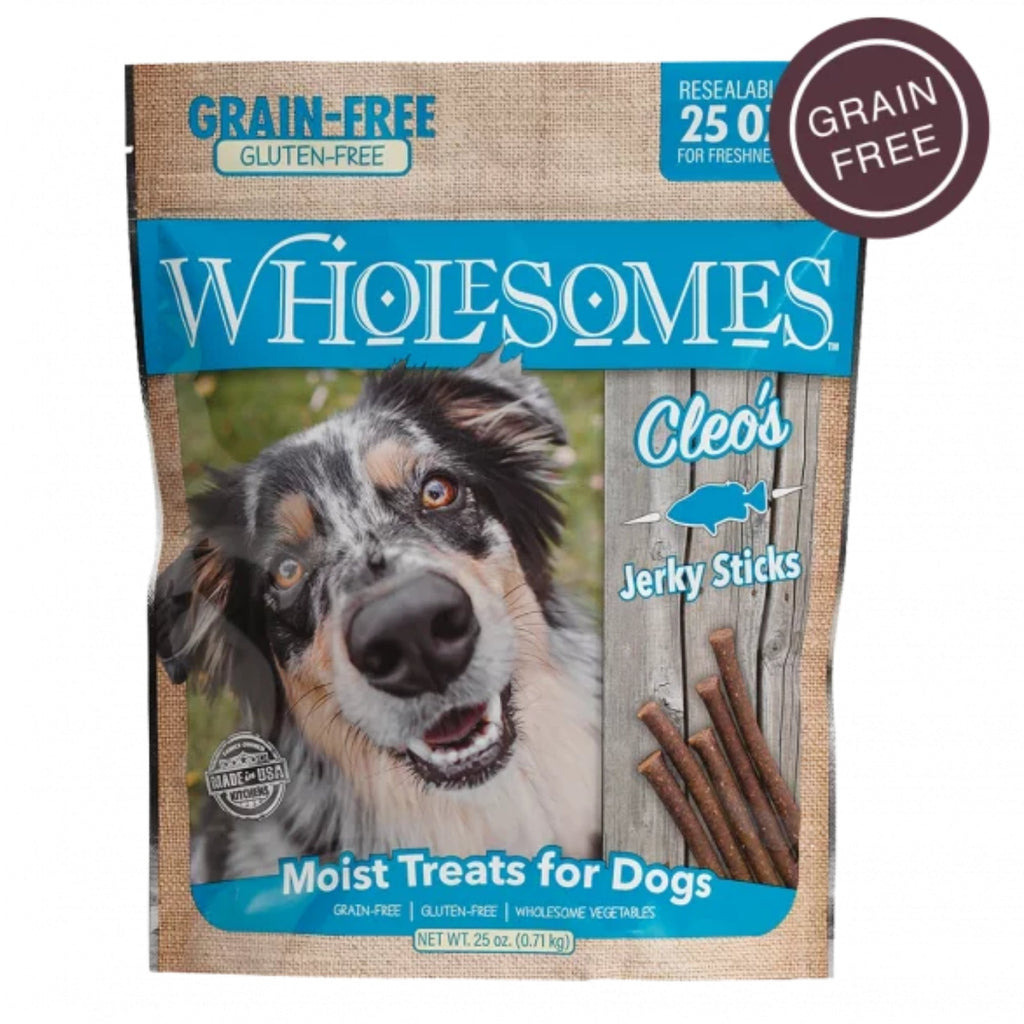 Wholesomes Grain Free Moist Treats For Dogs Fish 25oz.