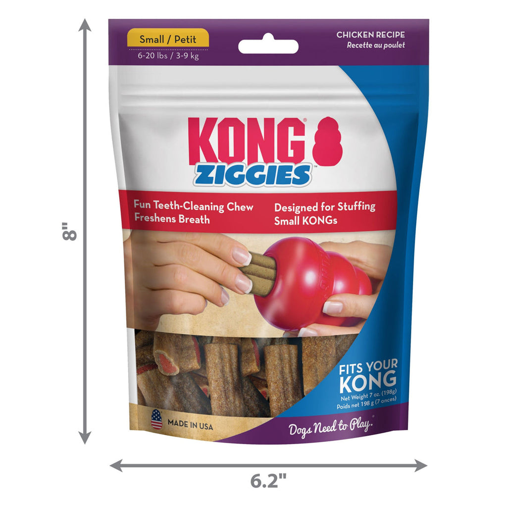 KONG Stuff'N Ziggies Dog Treat 1ea/7 oz, SM