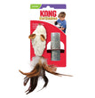 KONG Refillable Feather Mouse Catnip Cat Toy White 1ea/One Size