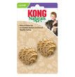 KONG Natural Straw Ball Catnip Toy Beige 1ea/One Size, 2 pk