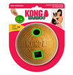 KONG Bamboo Treat Dispenser Ball Dog Toy Tan 1ea/MD, 4.75 in