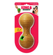 KONG Bamboo Treat Dispenser Dumbbell Dog Toy Tan 1ea/MD, 3.25 in