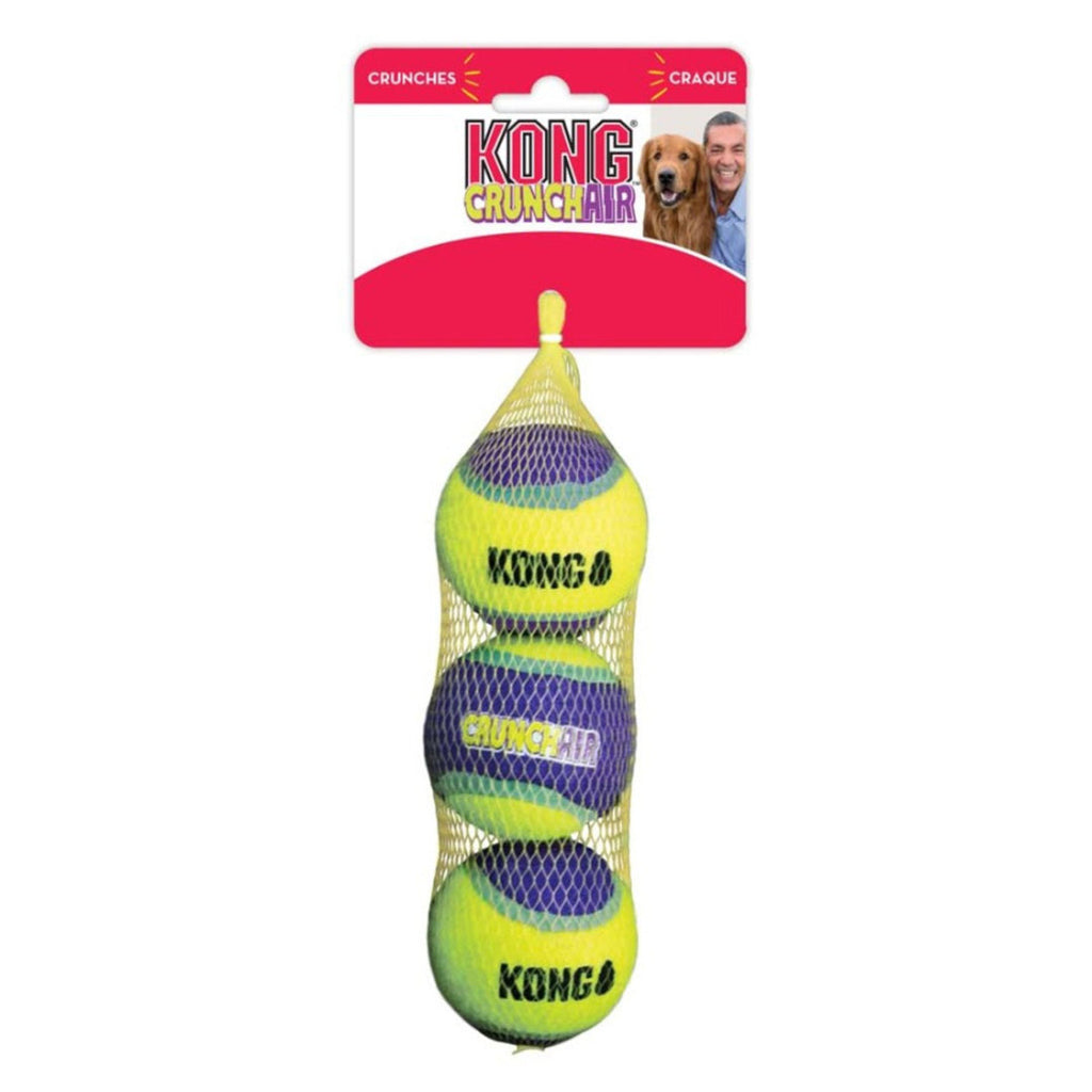 KONG Crunch Air Balls Dog Toy Purple MD (2 pack)